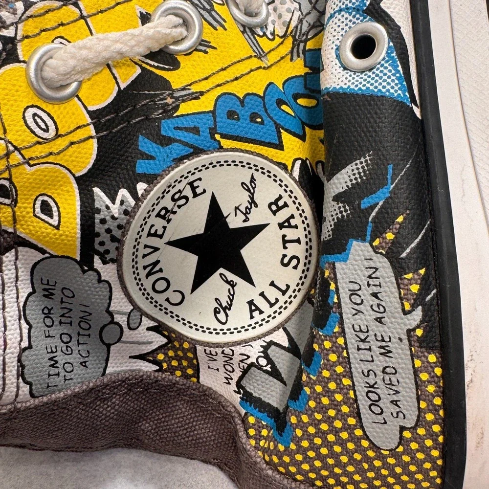 Converse All Star Batman Comic‎ High Top Sneaker Shoes Size Youth 1
